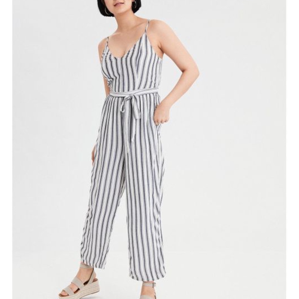 AE STRAPPY BELTED JUMPSUIT